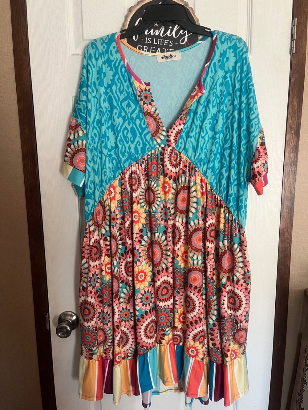 Haptics multi color dress